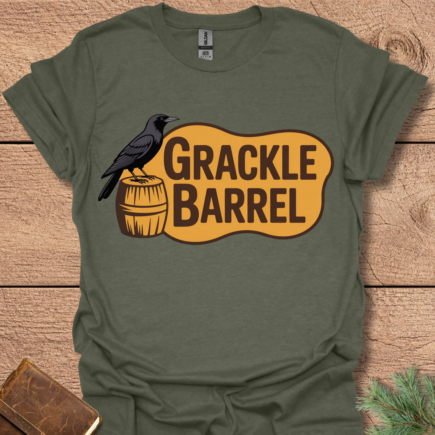 Grackle Barrel Bird T-Shirt
